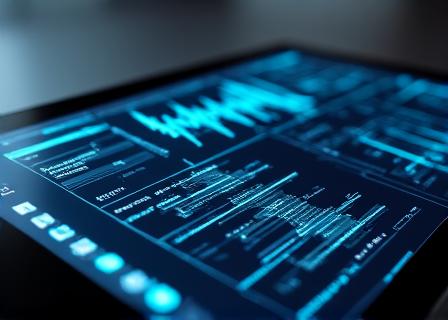 Digital sound wave visualization showing motor health data